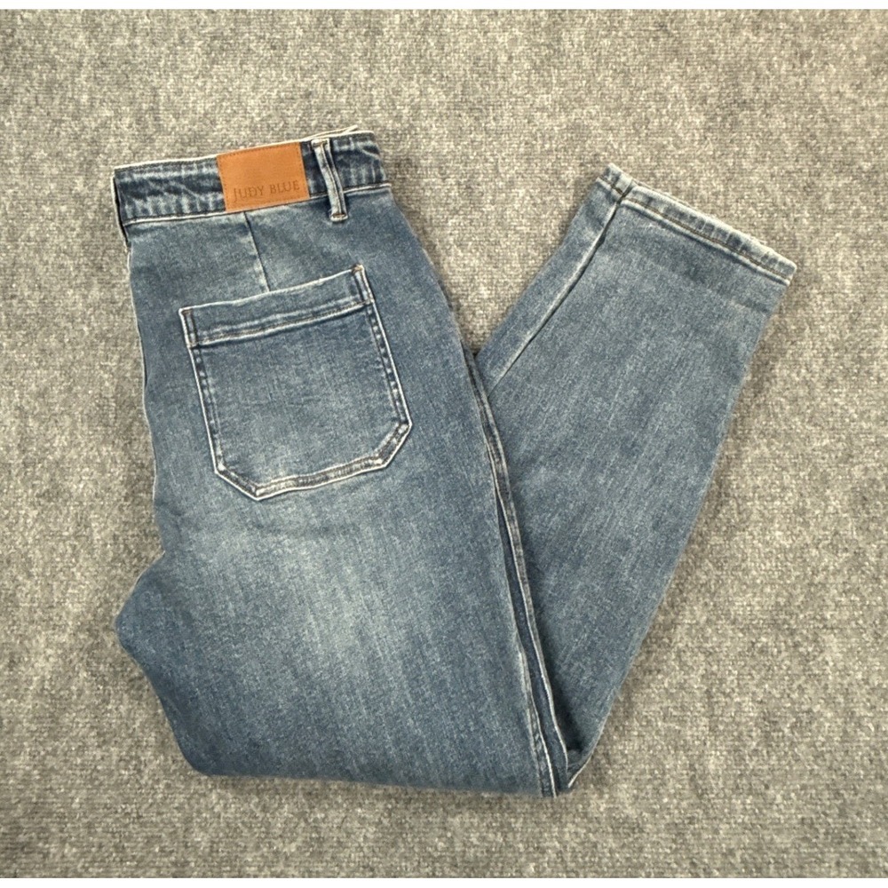 Judy Blue Women 15/32 Drawstring Denim Joggers High Rise Stretch Jeans